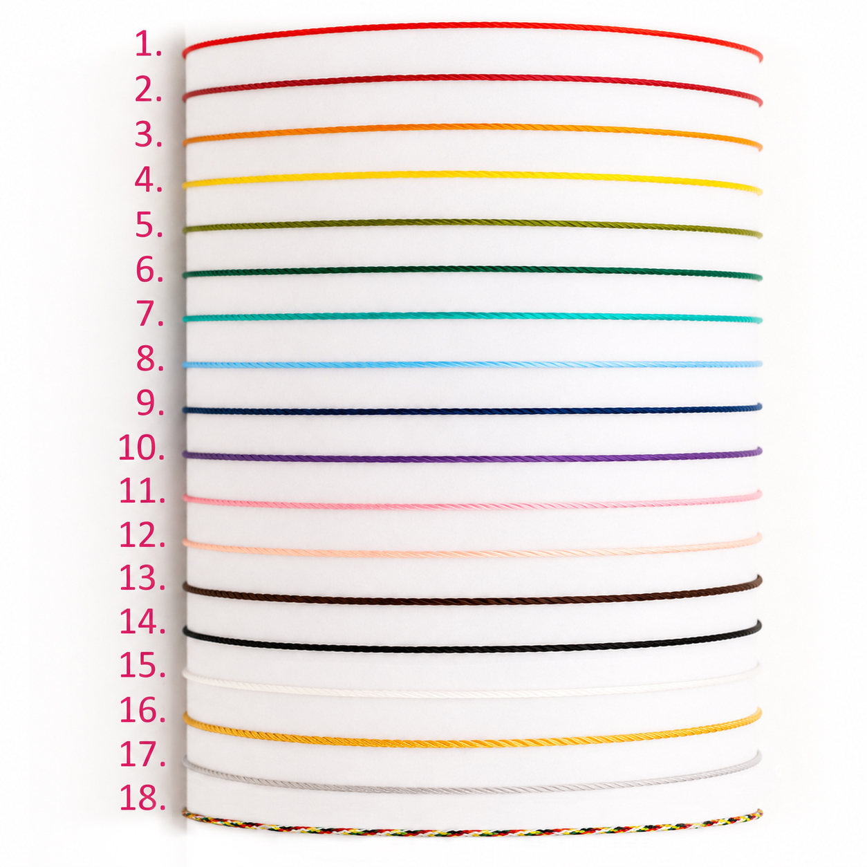 Cord color swatches