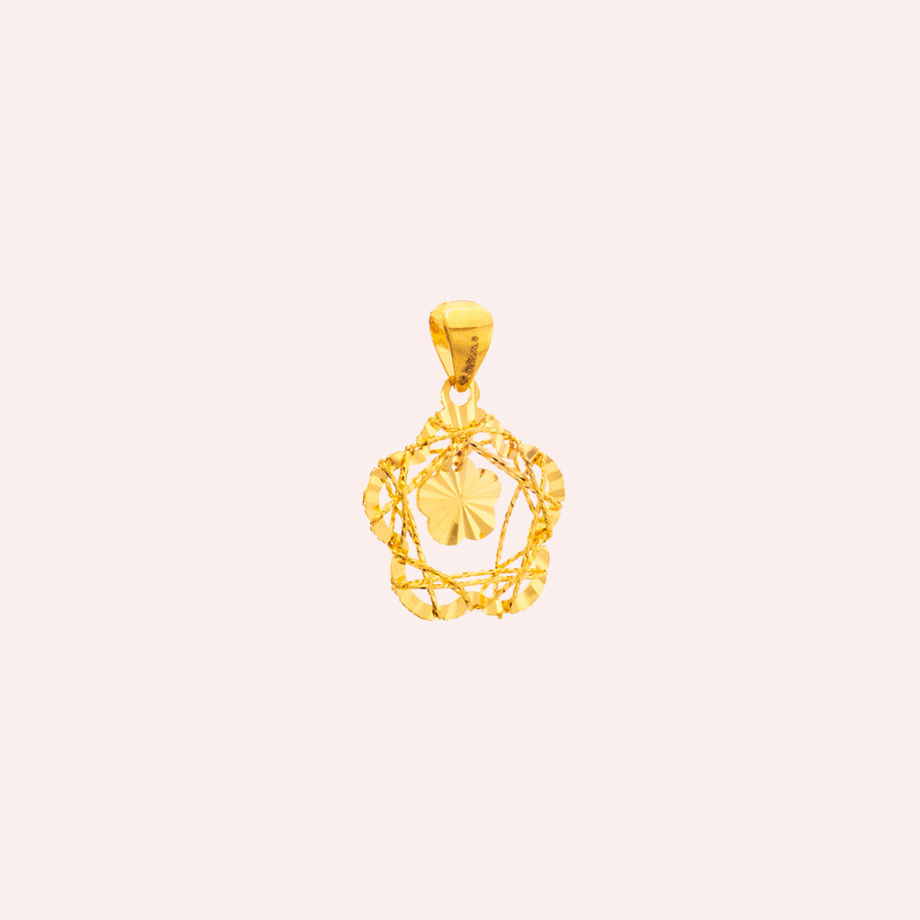花見|5G小花金絲墜 — 純金9999