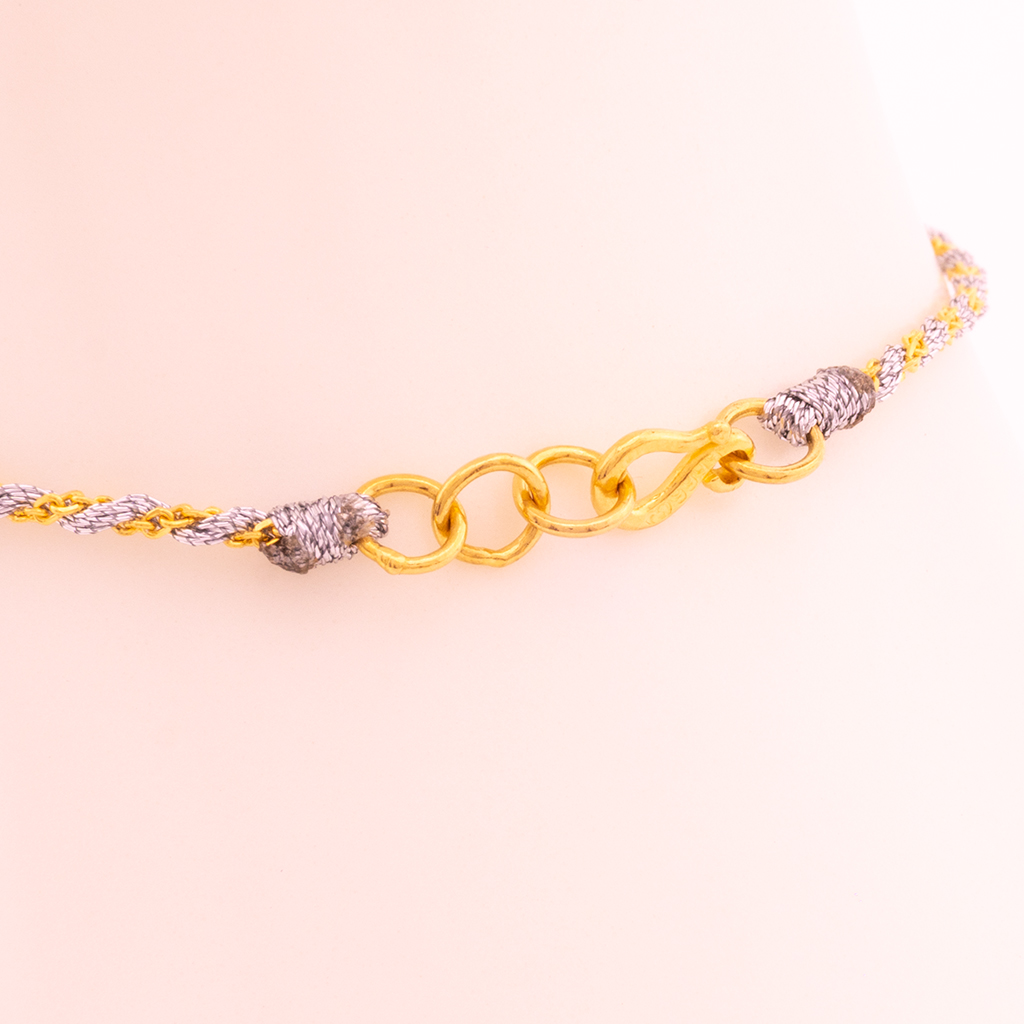 熱賣自留款|轉金手繩(銀) — 純金9999 (detail)