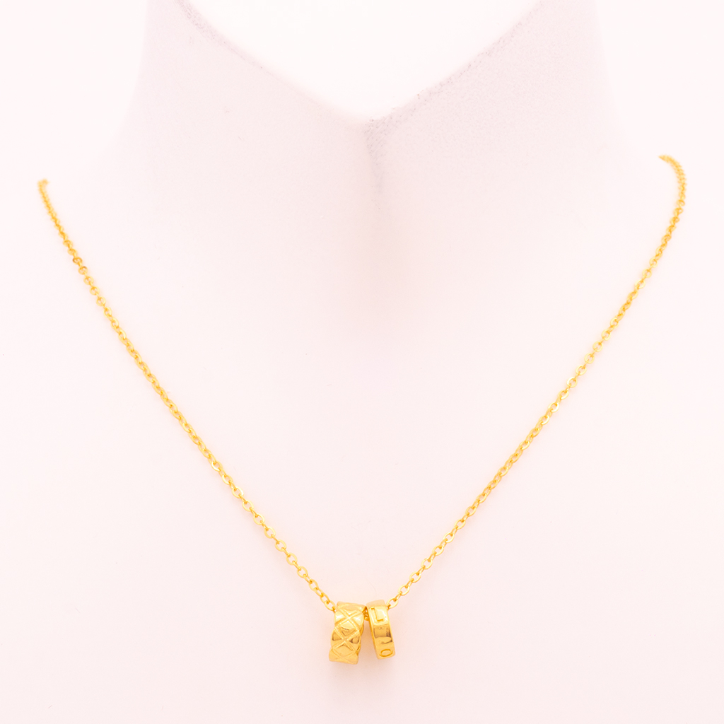 LOVE Pineapple Ring Necklace (41+2.5 cm)