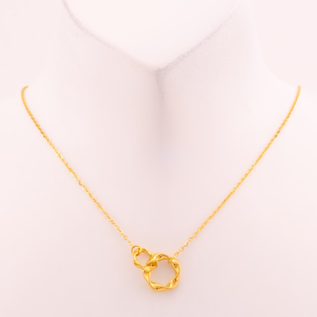 Double Möbius Ring Necklace