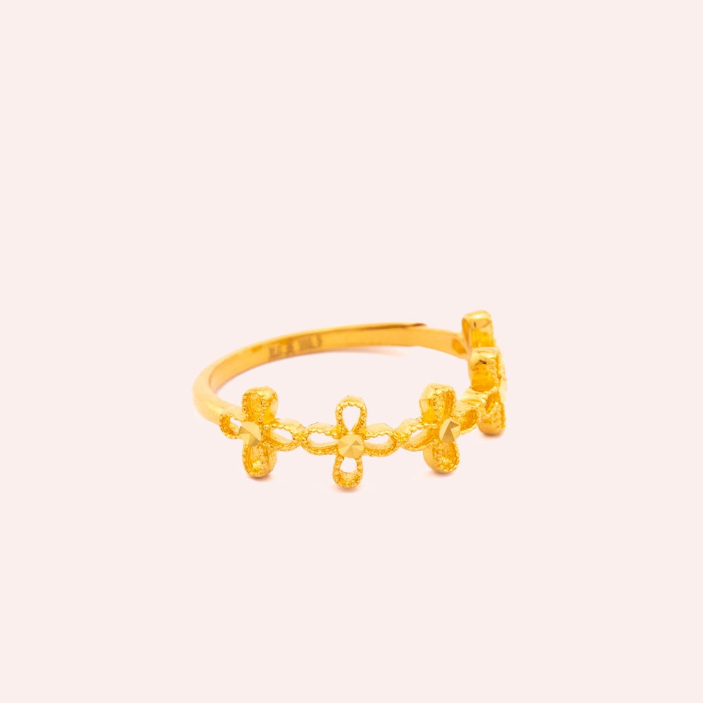 Cross Flower Ring
