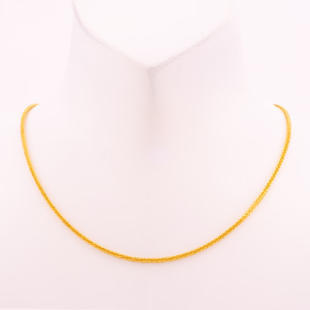 Adjustable Needle Chopin Chain Necklace (Lobster Clasp) (45cm)