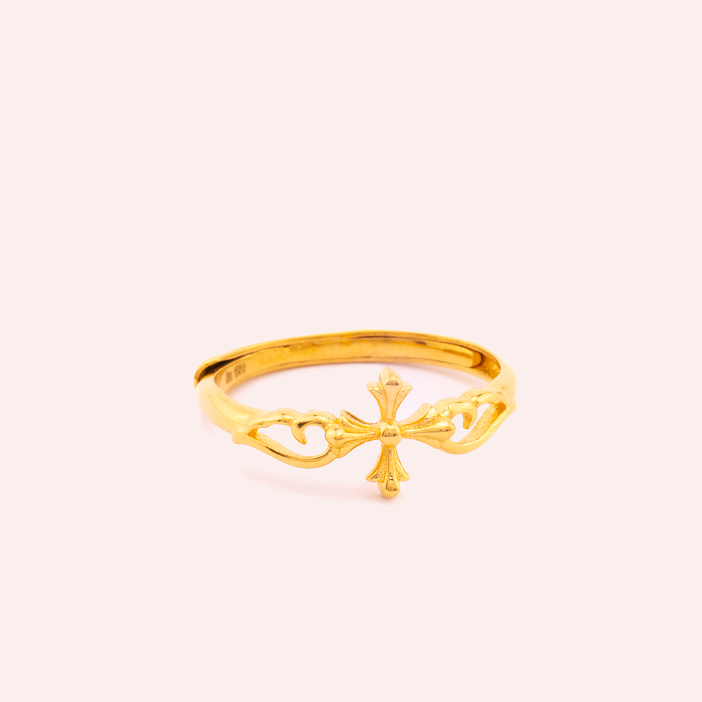 Vine Cross Ring