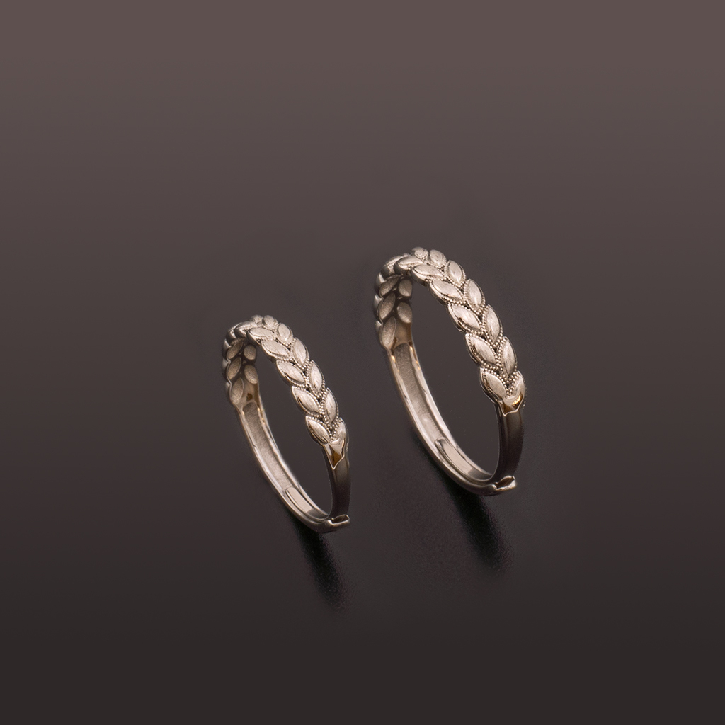 Wheat Ear Couple Rings