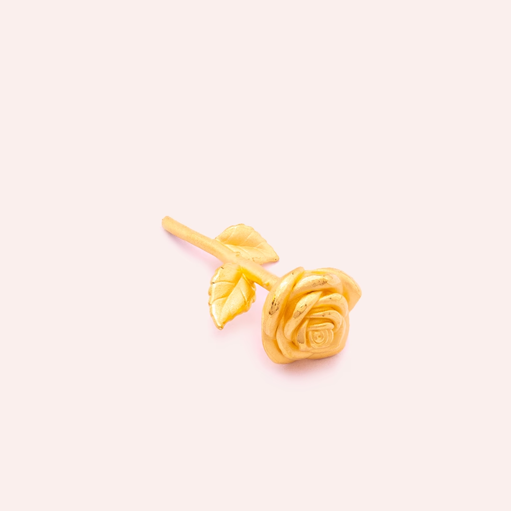 十足心意|玫瑰花擺件 — 純金9999