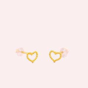 Heart Bead Studs
