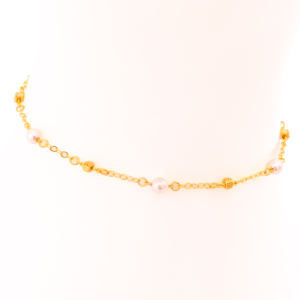 Square Bead Pearl Bracelet