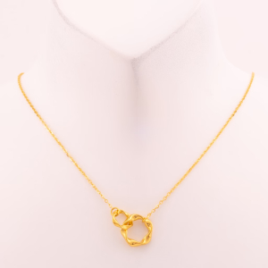 Double Möbius Ring Necklace