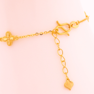 小花序曲|5G碎冰小花手鍊 — 純金9999 (thumbnail)