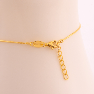 Herringbone Bracelet (Very Slim) — 24K Pure Gold (thumbnail)