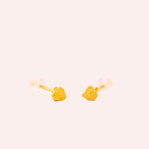森|葉片迷你耳針 — 純金9999 (thumbnail)