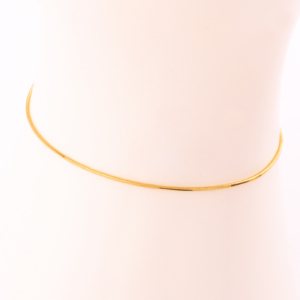 Herringbone Bracelet (Very Slim) — 24K Pure Gold (thumbnail)