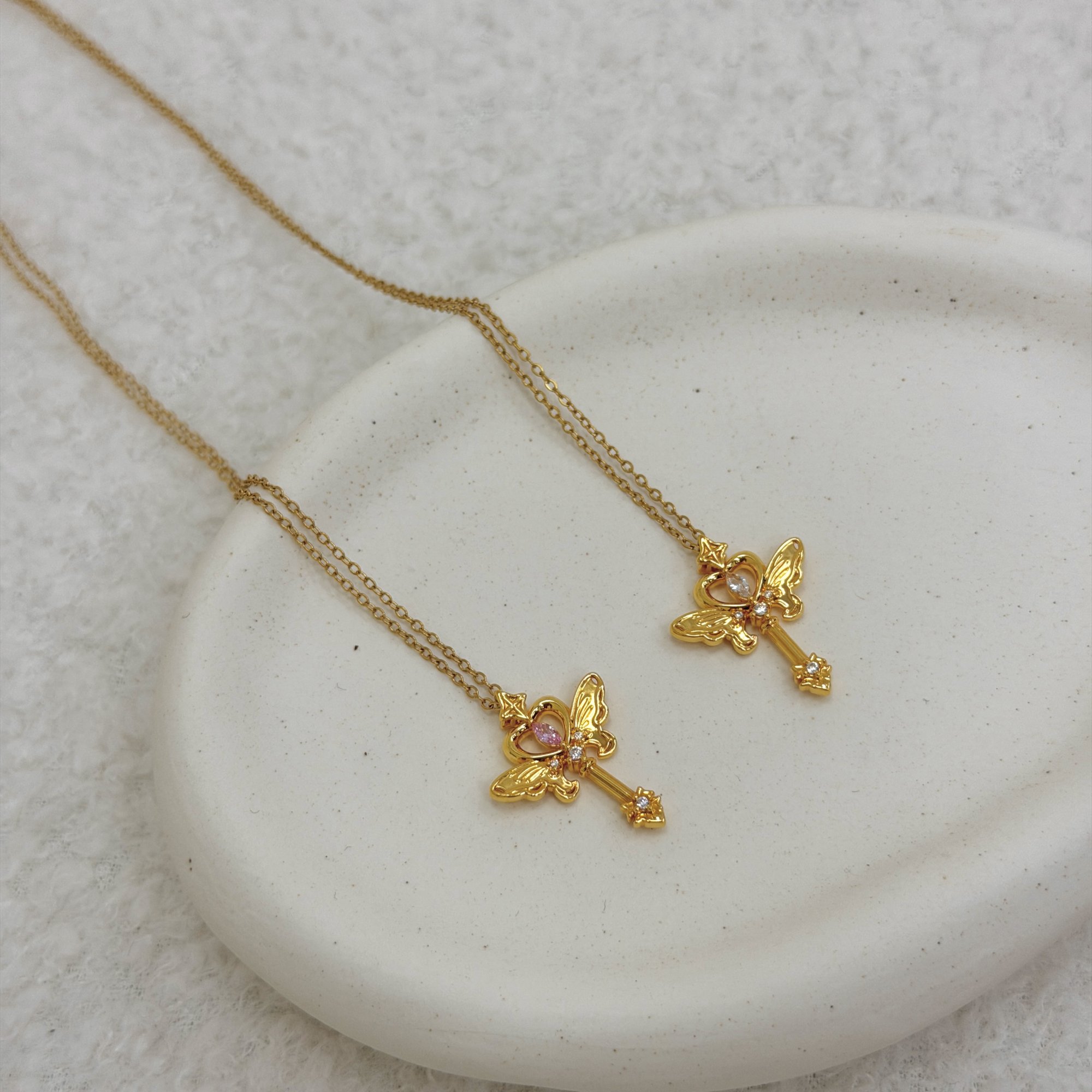 Butterfly Scepter Pendant (On model)