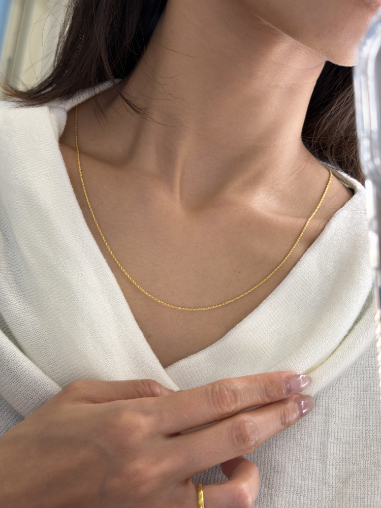 Rope Chain Necklace (worn photo)