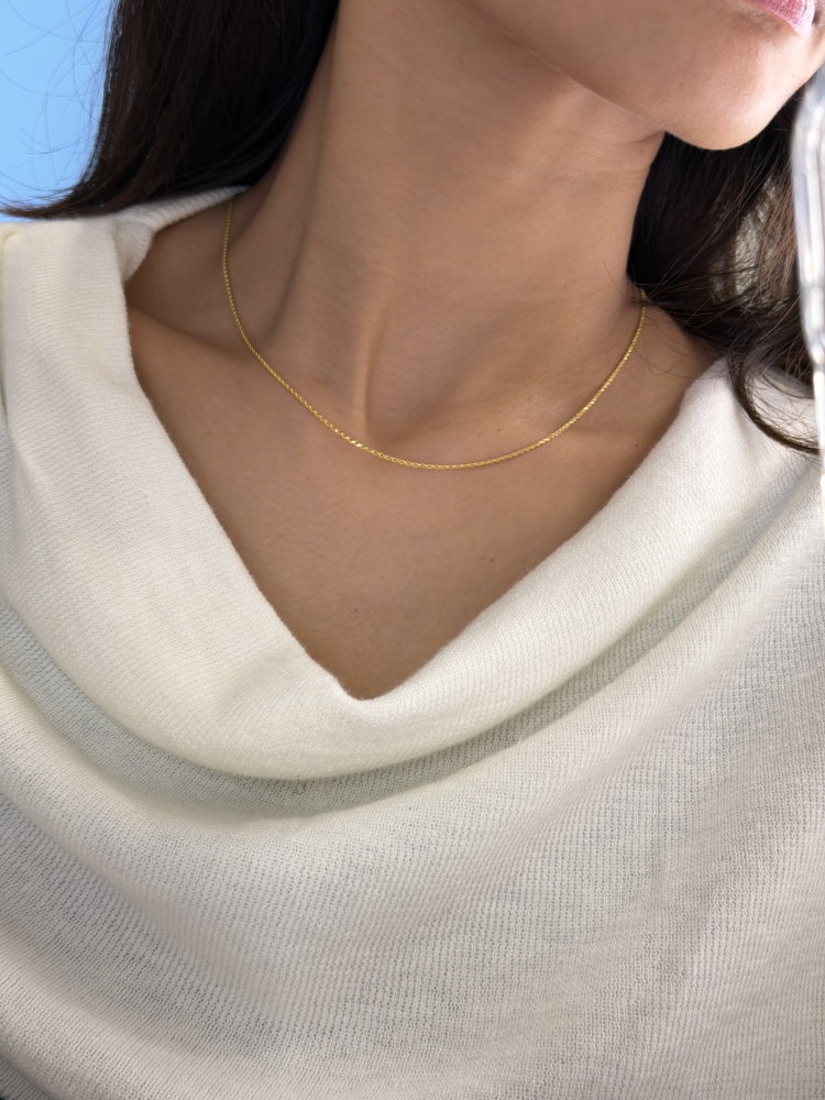 Rope Chain Necklace (worn photo)