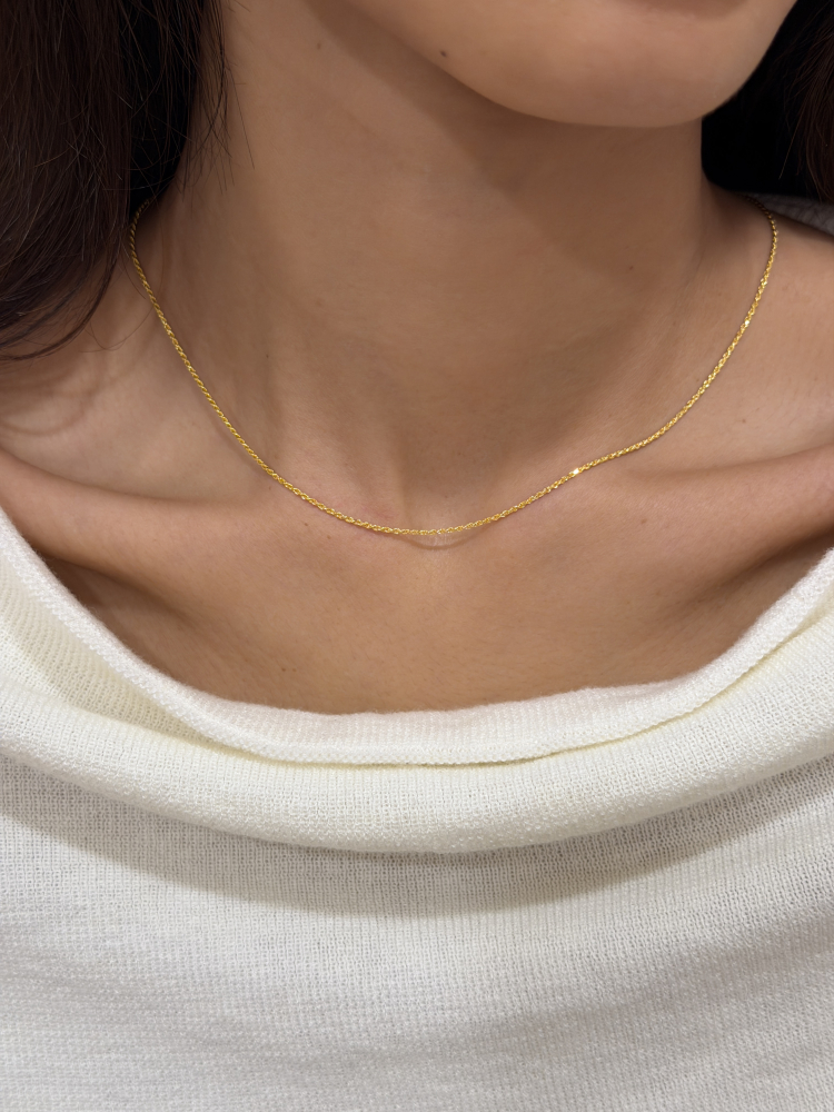 Rope Chain Necklace (worn photo)