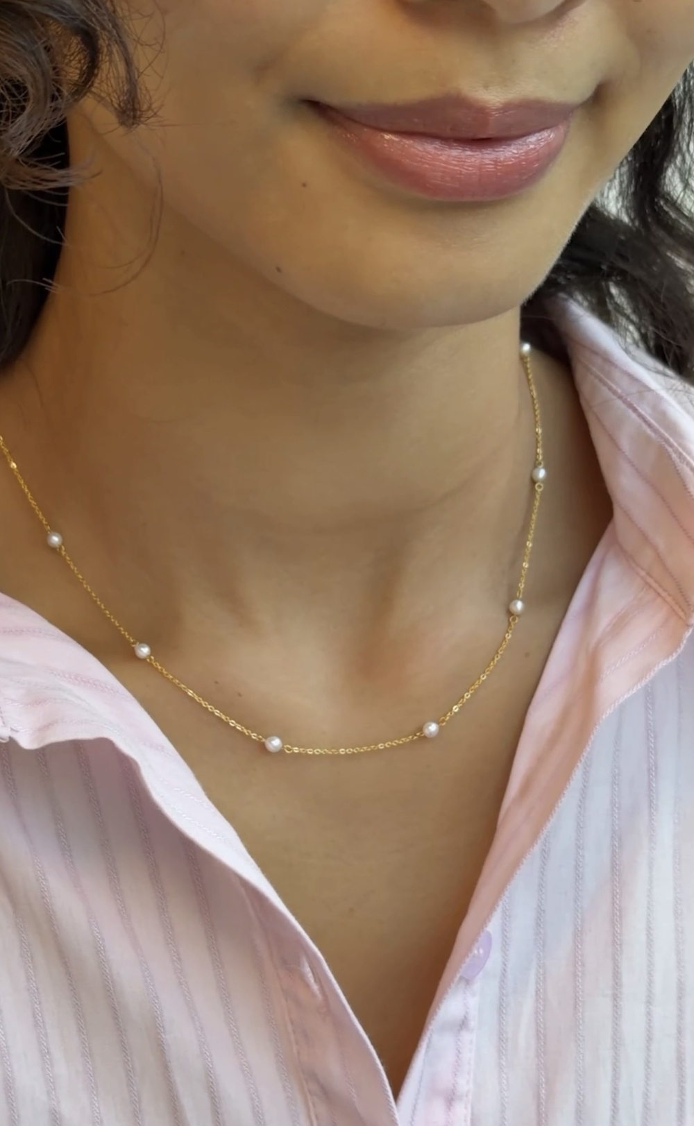 必收自留款|夏琳訂製珍珠套鍊(40cm) (worn photo)
